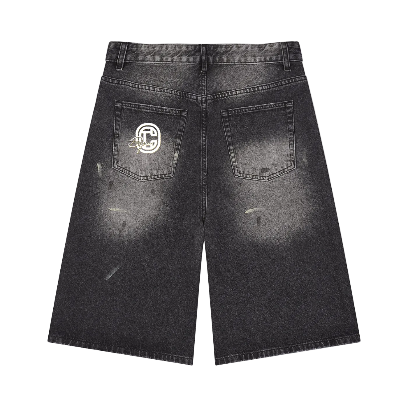 GODFEARIN'S WIDE DENIM'D SHORTS